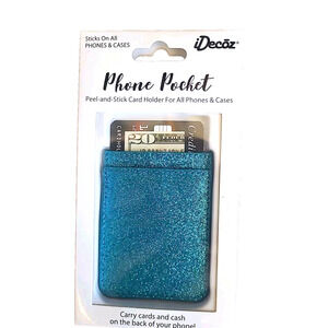 iDecoz cell phone pocket Blue Sparkling